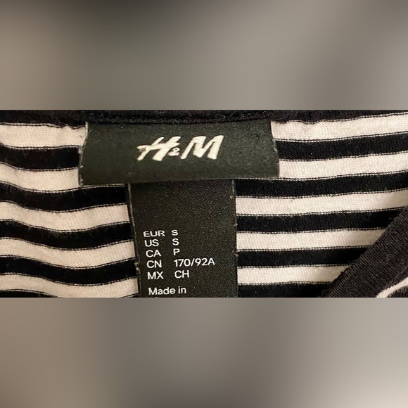 H&M Black and White Stripes Shirt - Picture 2 of 4